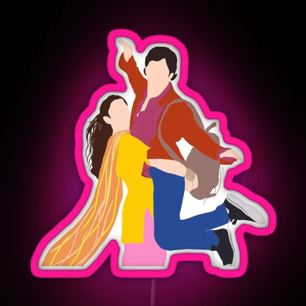 Humpty Sharma Ki Dulhania Poster Cartoon RGB Neon Sign