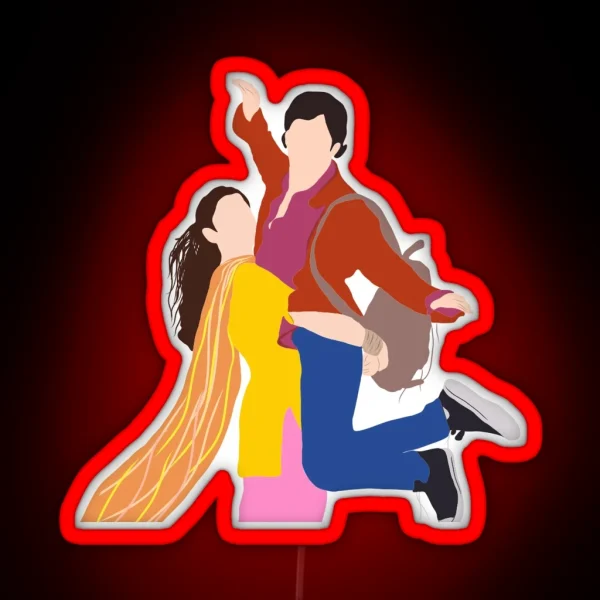 Humpty Sharma Ki Dulhania Poster Cartoon RGB Neon Sign