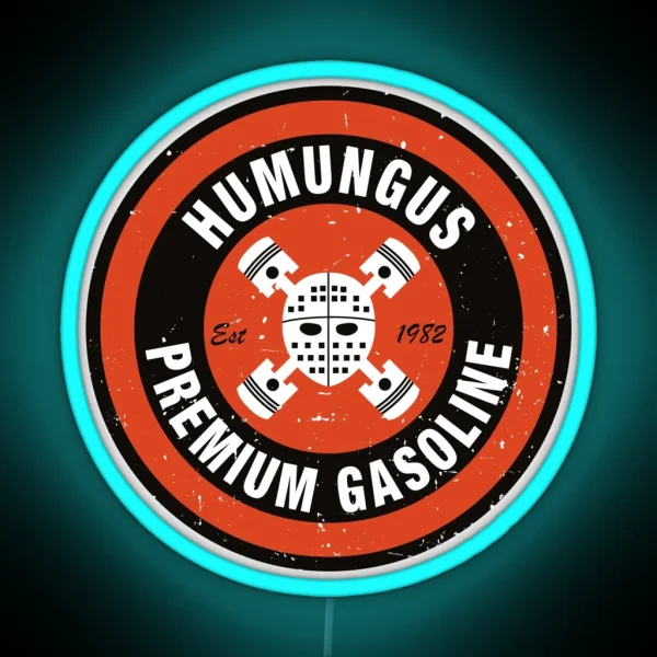 Humungus Premium Gasoline RGB Neon Sign
