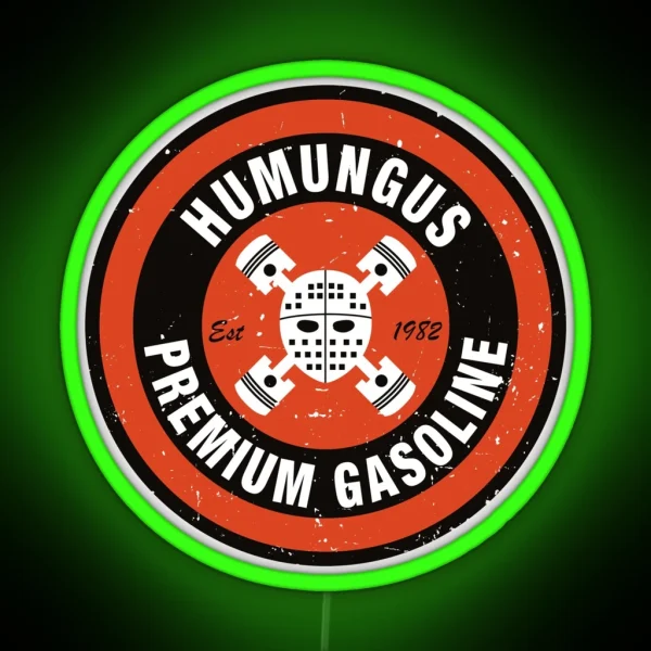 Humungus Premium Gasoline RGB Neon Sign