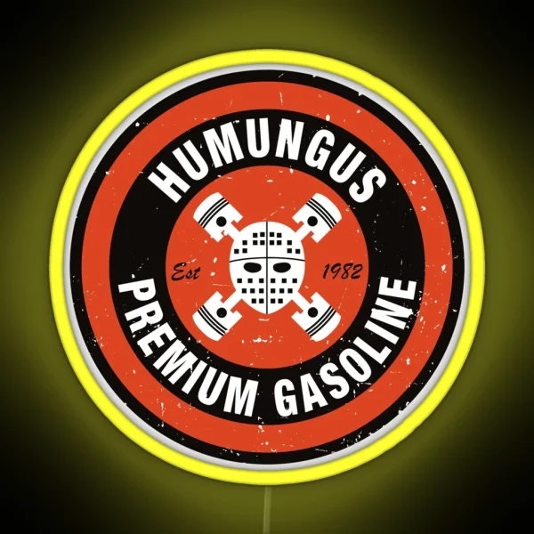 Humungus Premium Gasoline RGB Neon Sign