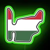 Hungaroring Flag RGB Neon Sign