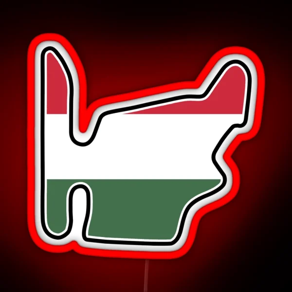 Hungaroring Flag RGB Neon Sign