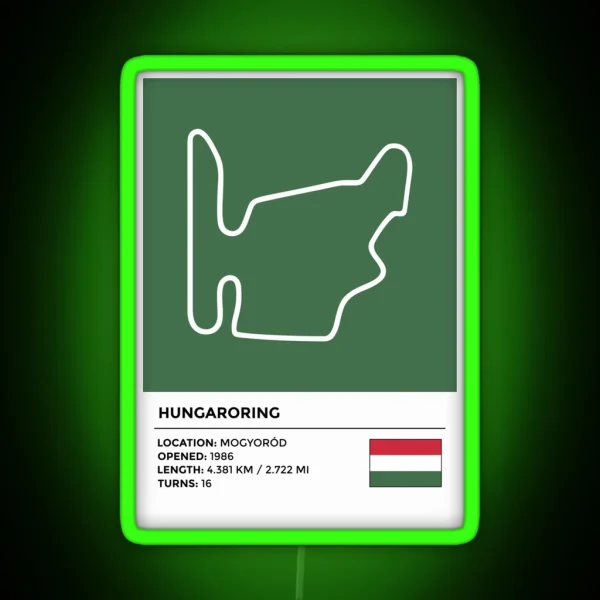 Hungaroring Info RGB Neon Sign