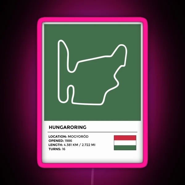Hungaroring Info RGB Neon Sign