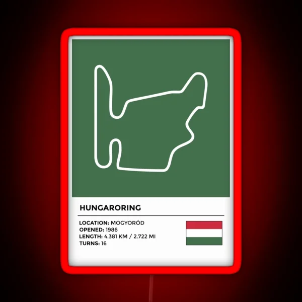 Hungaroring Info RGB Neon Sign