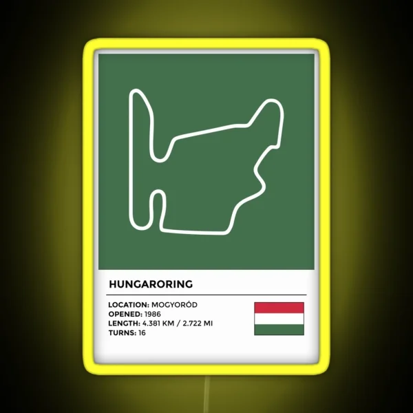 Hungaroring Info RGB Neon Sign