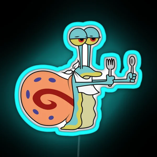 Hungry Gary The Snail RGB Neon Sign
