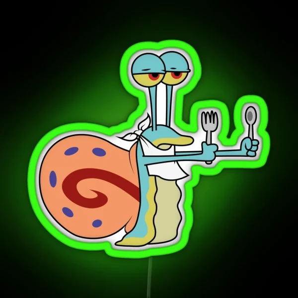 Hungry Gary The Snail RGB Neon Sign