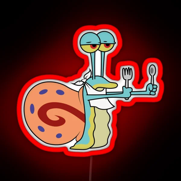 Hungry Gary The Snail RGB Neon Sign