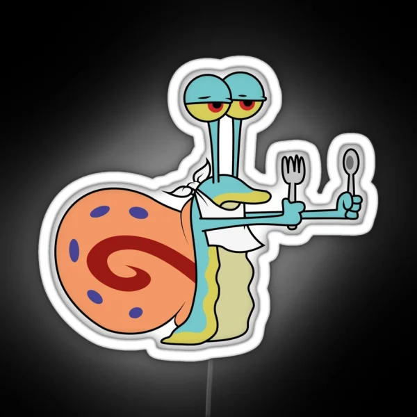Hungry Gary The Snail RGB Neon Sign