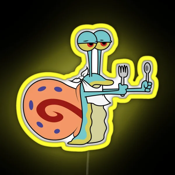 Hungry Gary The Snail RGB Neon Sign