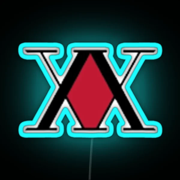 Hunter Card Logo RGB Neon Sign