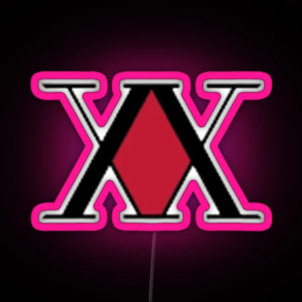 Hunter Card Logo RGB Neon Sign