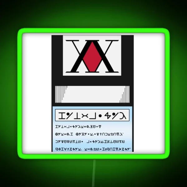 Hunter Card RGB Neon Sign