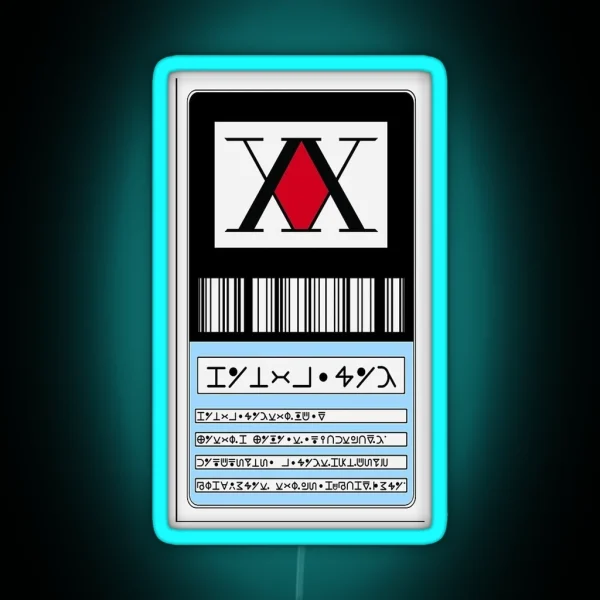 Hunter Card Xhunter RGB Neon Sign