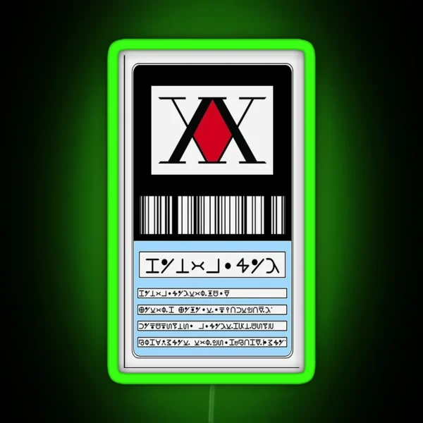 Hunter Card Xhunter RGB Neon Sign