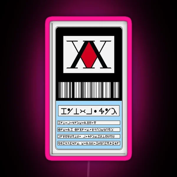 Hunter Card Xhunter RGB Neon Sign