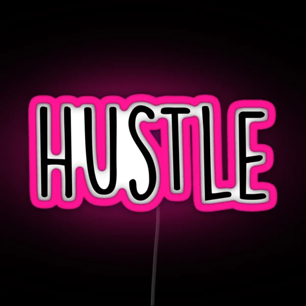 Hustle RGB Neon Sign
