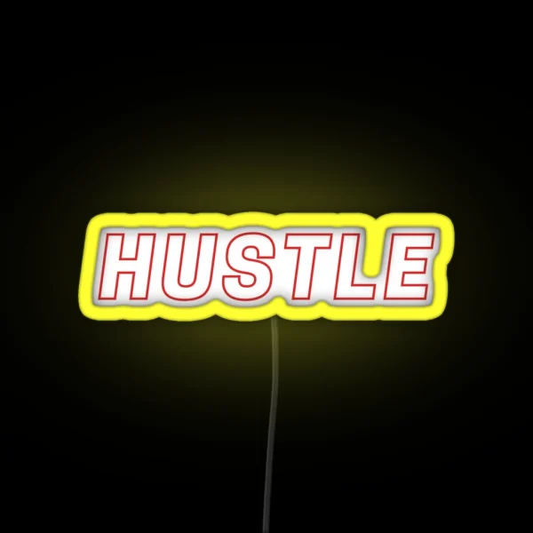 Hustle RGB Neon Sign