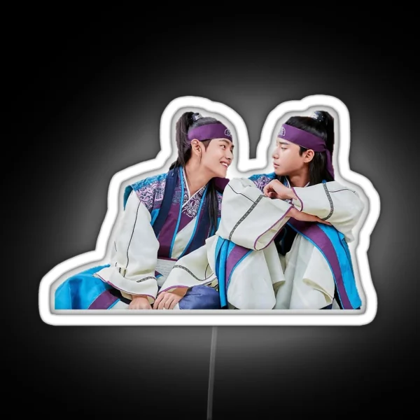 Hwarang Kim Taehyung And Park Seo Joon RGB Neon Sign