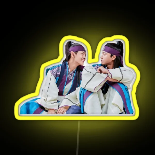 Hwarang Kim Taehyung And Park Seo Joon RGB Neon Sign