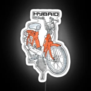 Hybrid Ciclomotori Moped RGB Neon Sign