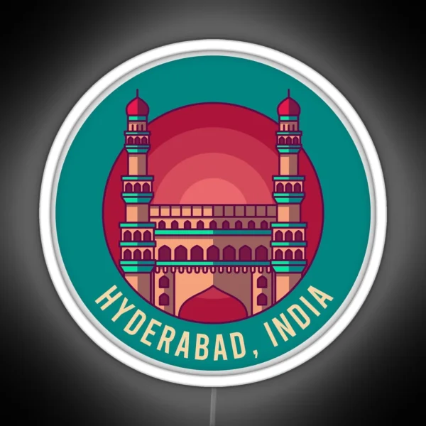Hyderabad India RGB Neon Sign