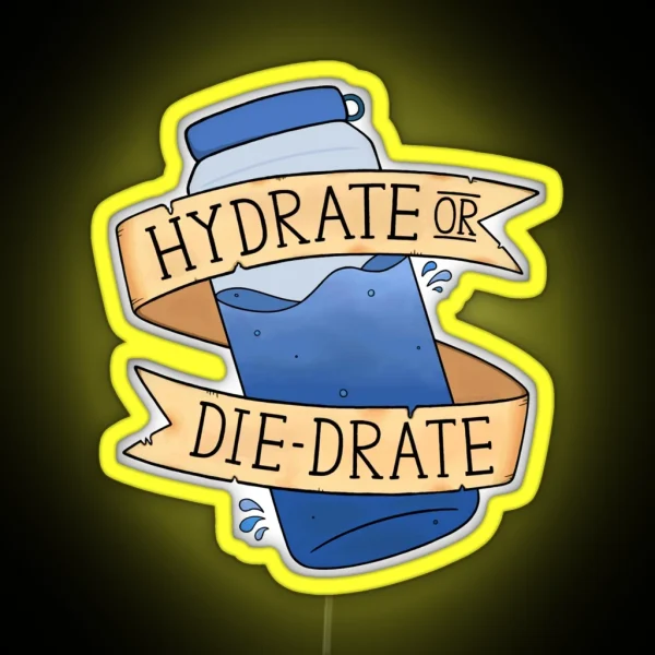 Hydrate Or Diedrate RGB Neon Sign