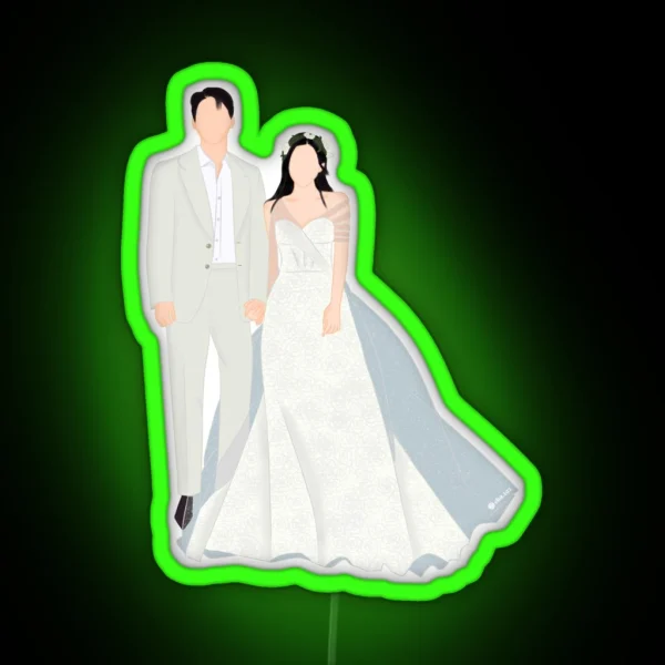 Hyun Bin And Seo Ye Jin Wedding RGB Neon Sign