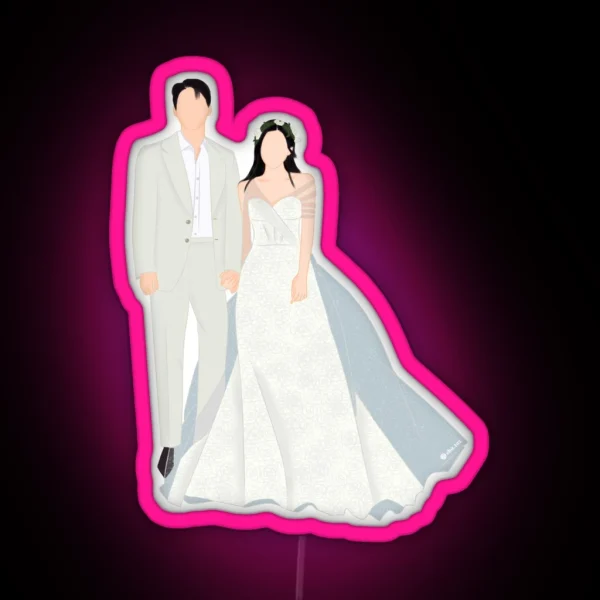 Hyun Bin And Seo Ye Jin Wedding RGB Neon Sign