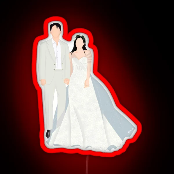 Hyun Bin And Seo Ye Jin Wedding RGB Neon Sign