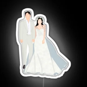 Hyun Bin And Seo Ye Jin Wedding RGB Neon Sign