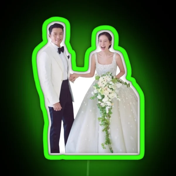 Hyun Bin And Son Ye Jin Wedding RGB Neon Sign