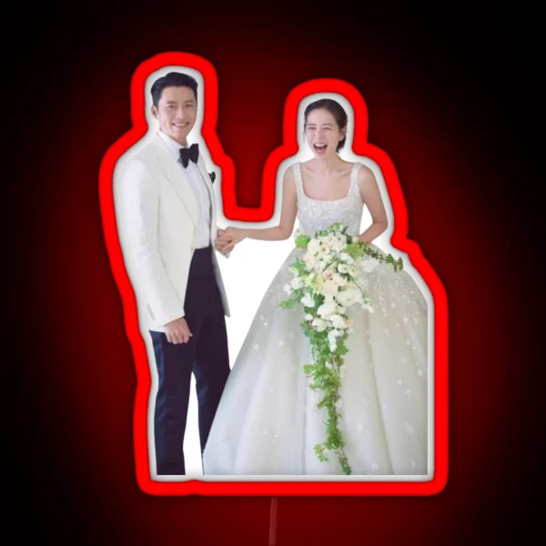 Hyun Bin And Son Ye Jin Wedding RGB Neon Sign