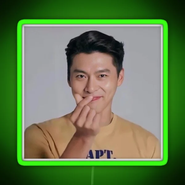 Hyun Bin Art RGB Neon Sign