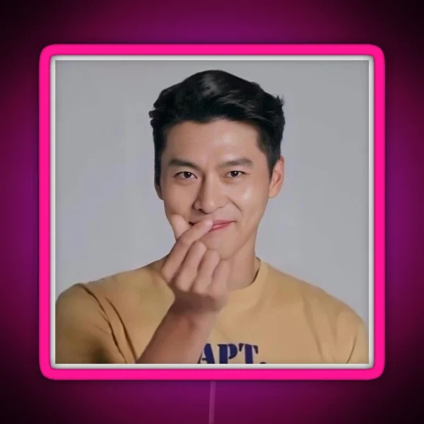 Hyun Bin Art RGB Neon Sign