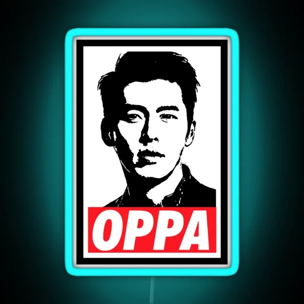 HYUN BIN CAPTAIN RI CRASH LANDING ON YOU BAJU RGB Neon Sign