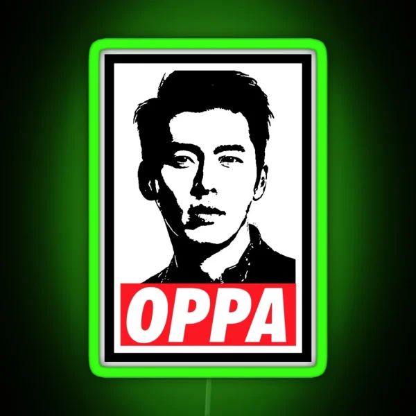 HYUN BIN CAPTAIN RI CRASH LANDING ON YOU BAJU RGB Neon Sign