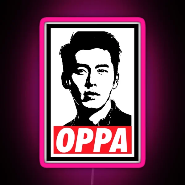 HYUN BIN CAPTAIN RI CRASH LANDING ON YOU BAJU RGB Neon Sign