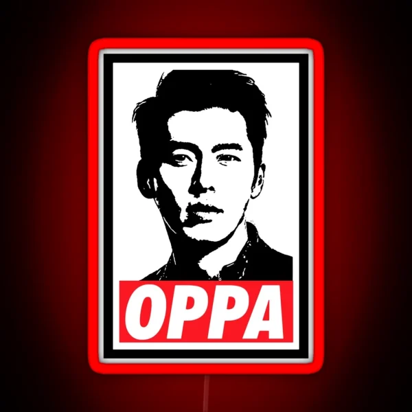 HYUN BIN CAPTAIN RI CRASH LANDING ON YOU BAJU RGB Neon Sign
