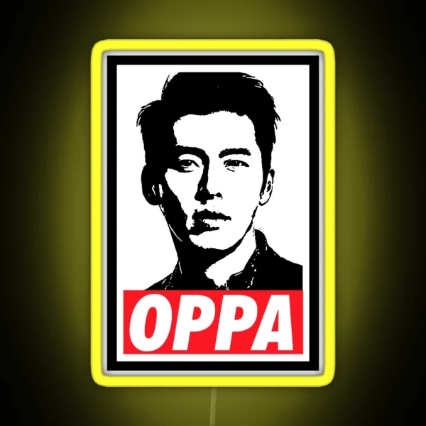 HYUN BIN CAPTAIN RI CRASH LANDING ON YOU BAJU RGB Neon Sign