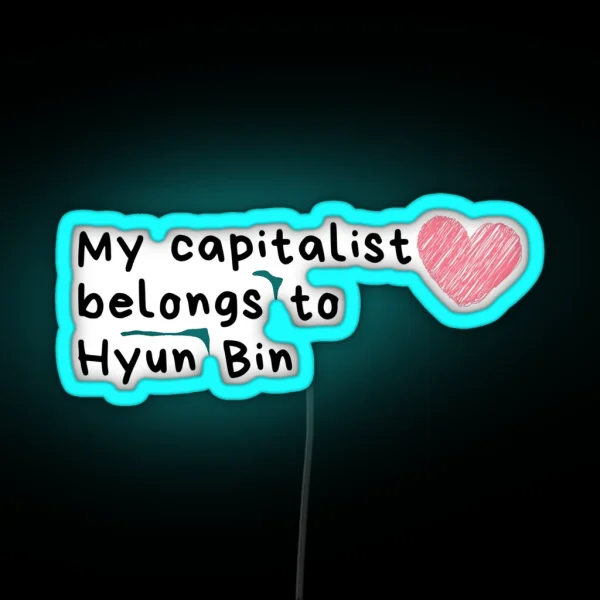 Hyun Bin Is Love RGB Neon Sign