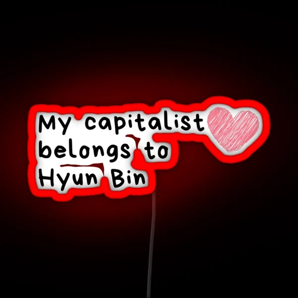 Hyun Bin Is Love RGB Neon Sign