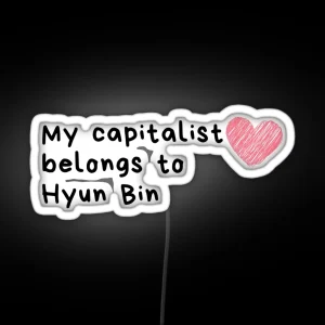 Hyun Bin Is Love RGB Neon Sign
