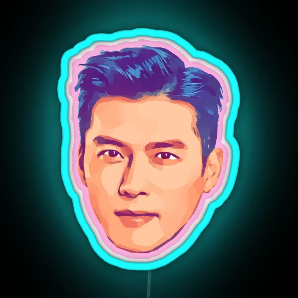 Hyun Bin Korean RGB Neon Sign