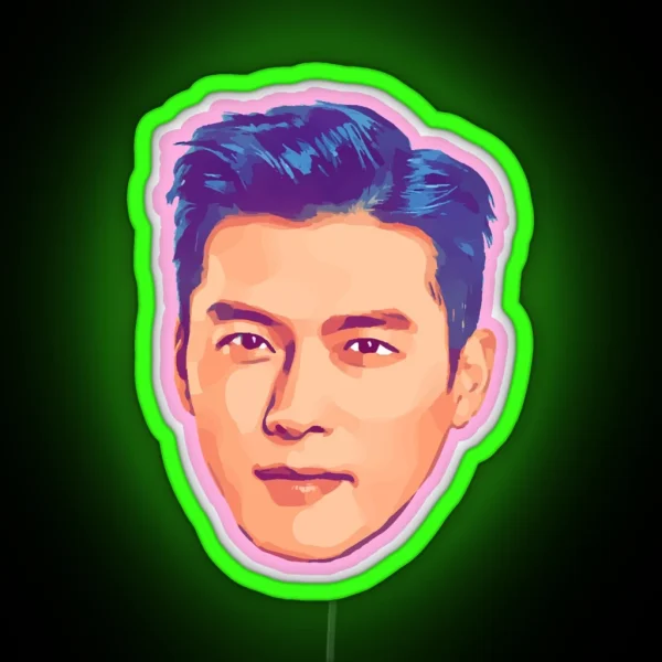 Hyun Bin Korean RGB Neon Sign