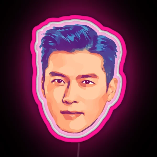 Hyun Bin Korean RGB Neon Sign