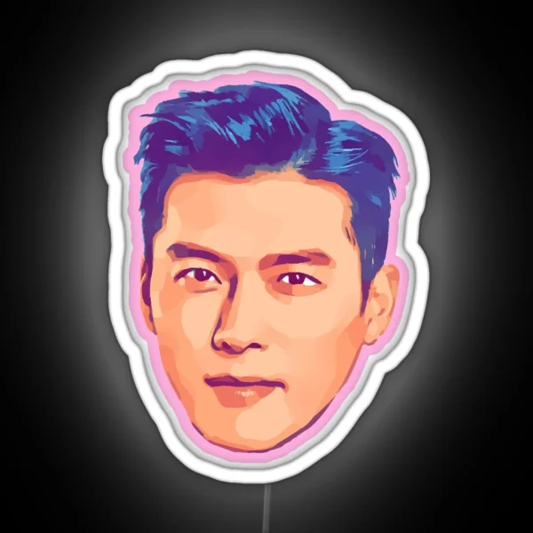 Hyun Bin Korean RGB Neon Sign