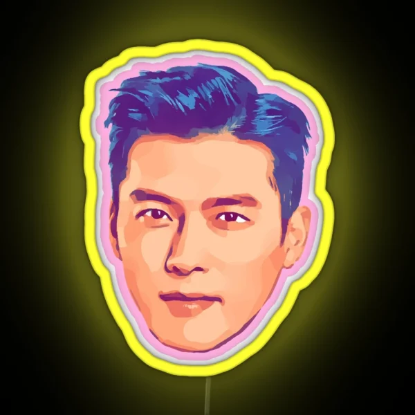 Hyun Bin Korean RGB Neon Sign